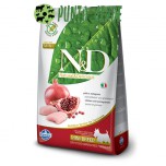 FARMINA N&D GRAIN FREE ADULT MINI POLLO E MELOGRANO KG 2,5